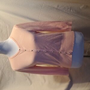 WHBM Pink w/Silver Cardigan  SZ MD